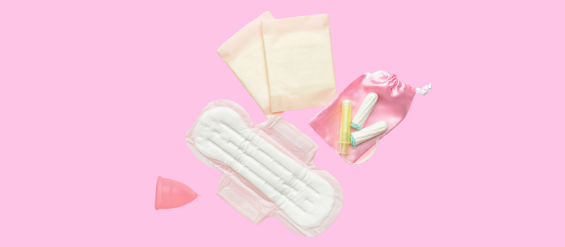 What are tampons and pads made up off?