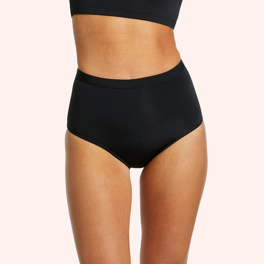 Adult Period Swim Full Brief Black